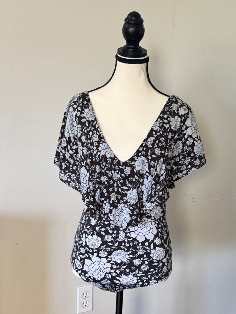 Novella Royale Floral Bodysuit | Handmade in California | Size S